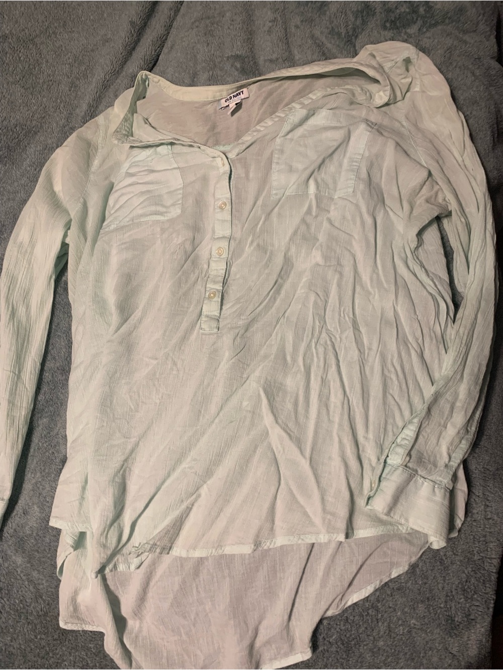 Old Navy Mint Green Lightweight linen style Top